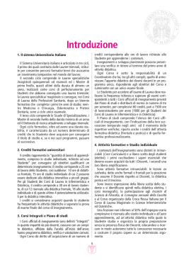 Introduzione - Facolt&agrave; di Medicina e Chirurgia