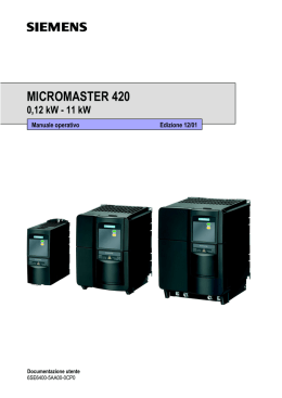 micromaster 420 - Siemens Industry Online Support Portals