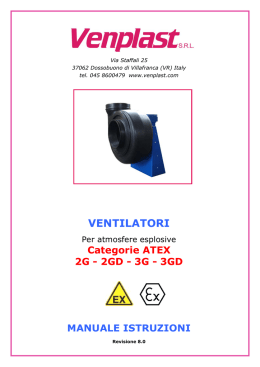Manuale di istruzioni per ventilatori ATEX