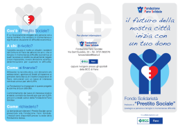 Brochure Fondazione Fano Solidale