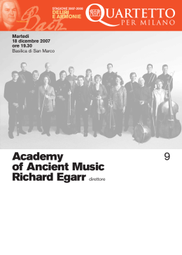 9 Academy of Ancient Music Richard Egarr direttore