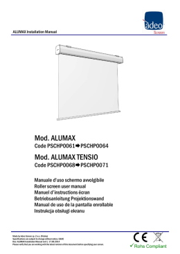 Mod. ALUMAX Mod. ALUMAX TENSIO