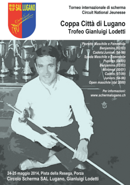 Coppa Citt&agrave; di Lugano - Akademischer Fechtclub Bern