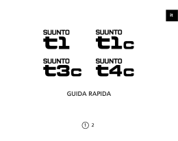 Suunto t1c, t3c, t4c