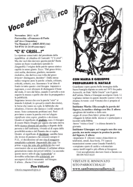 giornalino Voce dell Arco n.15 - Parrocchia di San Francesco di