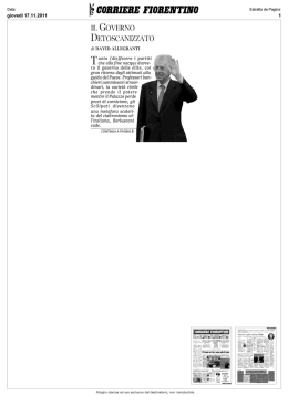 Il Governo detoscanizzato