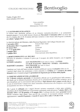 COLLEGlO ARClVESCO\/ll-lî - collegio arcivescovile bentivoglio