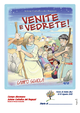 Venite e vedrete! - Sussidio Tempo Estate - AC Ferrara