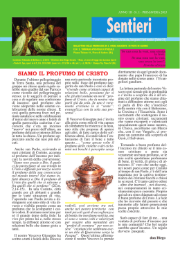 siamo il profumo di cristo - ARCIDIACONATO del CADORE