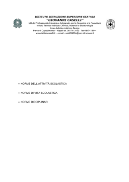 Regolamento d`istituto