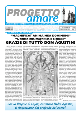Progetto Amare - Settembre 2013