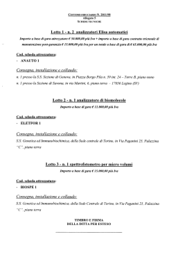Lotto 1 - n. 2 analizzatori Elisa automatici
