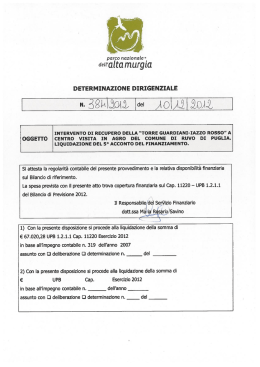 Documento  - Parco Nazionale dell`Alta Murgia
