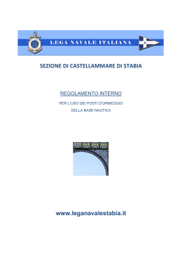 Regolamento Internoin PDF - Lega Navale Italiana