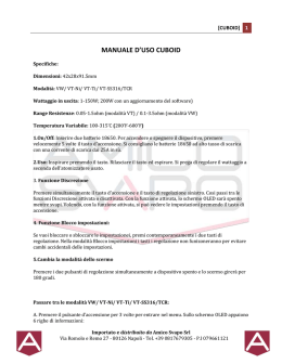 manuale d`uso cuboid