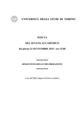 Resoconto - Università di Torino
