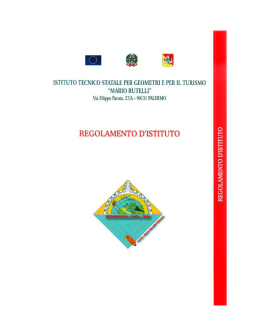 regolamento di Istituto - Istituto Superiore "Mario Rutelli" Palermo