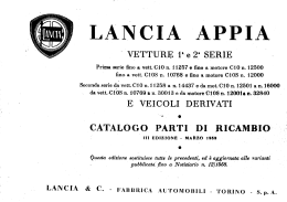 Lancia Appia, I, II e III serie, Manuale per le riparazioni del