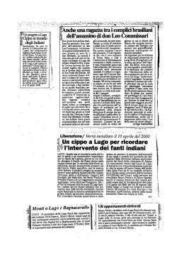 3 Cippo III ricordo degh Indiani - Rassegna Stampa