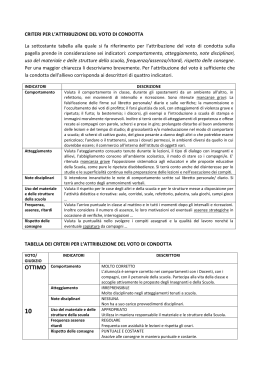 criteri voto in condotta - Istituto Comprensivo Varese1
