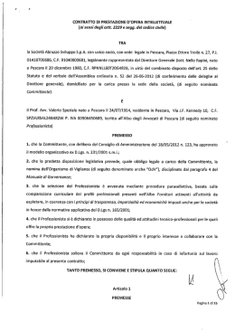 contratto di prestazione d`opera intellettuale
