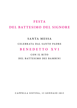 Libretto della Celebrazione