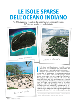 le isole sparse dell`oceano indiano