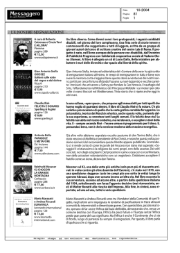 Messaggero - Fondazione Pubblicit&agrave; Progresso