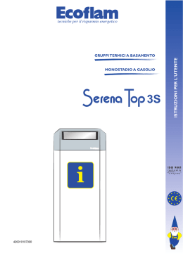 manuale Serena Top 3S UT