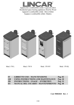 Scarica Libretto Tecnico