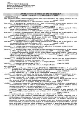 Via Flaminia 8 telefono / Fax 0415318953 ASTA ESATTORIALE