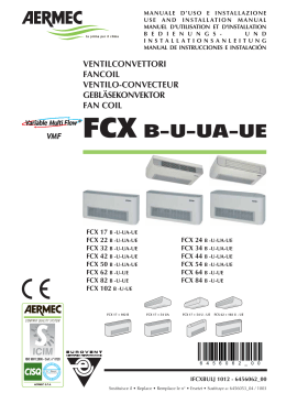 Fancoil Aermec FCX B-U-UA