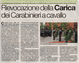 Rievocazione della Carica dei Carabinieri a cavalio