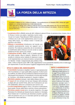 la forza della mitezza - Parrocchia Santa Lucia