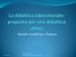 Laboratorio Italiano, 12 OTTOBRE 2011