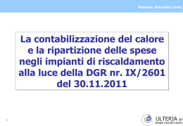 Regione Lombardia Delib. IX/2601 del 30.11.2011