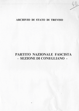 archivio di stato di treviso - Sistema Informativo degli Archivi di Stato