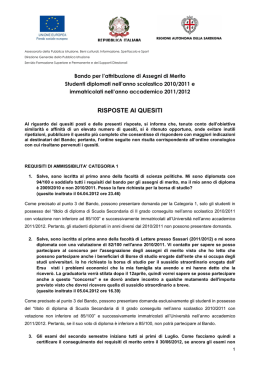Risposte ai quesiti [file] - Regione Autonoma della Sardegna