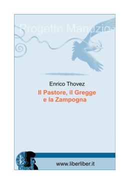 Il Pastore, il Gregge e la Zampogna