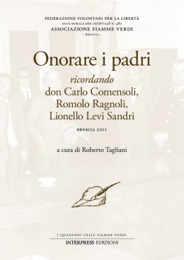 Onorare i padri. Ricordando don Carlo Comensoli, Romolo Ragnoli