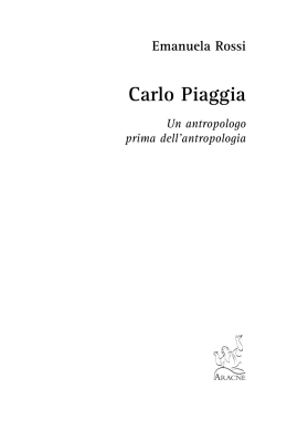 Carlo Piaggia - Aracne editrice