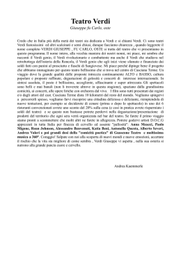 Teatro Verdi - Programma 2014.2015