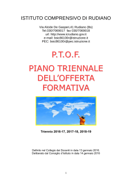 PIANO TRIENNALE DELL`OFFERTA FORMATIVA triennio 2016/17