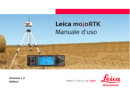 Leica Manuale d`uso - Leica Geosystems