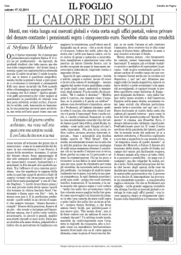 Il calore dei soldi