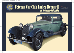 Il `Veteran Car Club Bernardi` - Veteran Car Club "Enrico Bernardi"