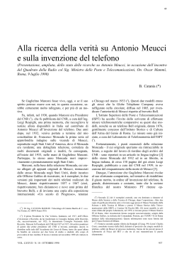 Alla ricerca della verità su Antonio Meucci e