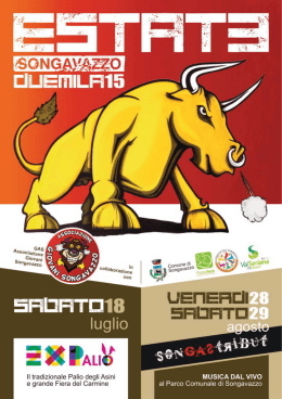 scarica il libretto estivo - Associazione Giovani Songavazzo