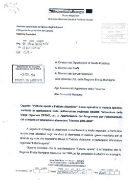 linee operative in materia igienico-sanitaria