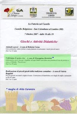 La fattoria nel castello 2007